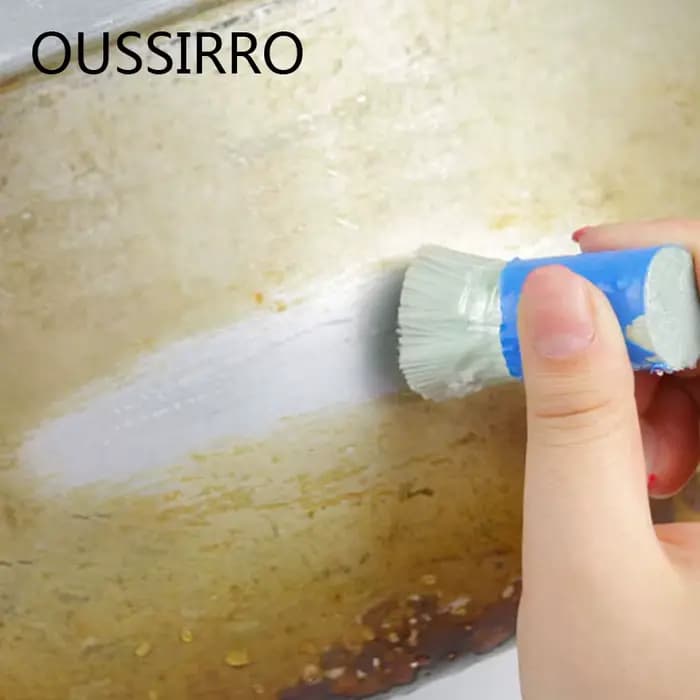 Brosse de nettoyage de poêle en acier inoxydable, nettoyeur de cuisine, produits chimiques ménagers,