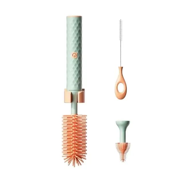 Nettoyeur de bouteilles automatique pour biberons, ensemble de brosses électriques, brosses électriq