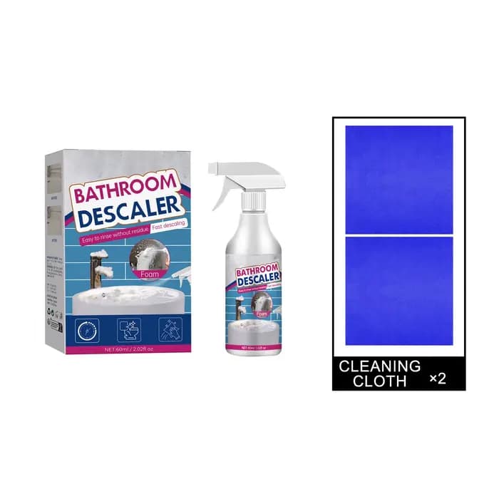 Nettoyant détartrant puissant pour salle de bain, mousse, 60 ml - Action rapide contre la rouille, l