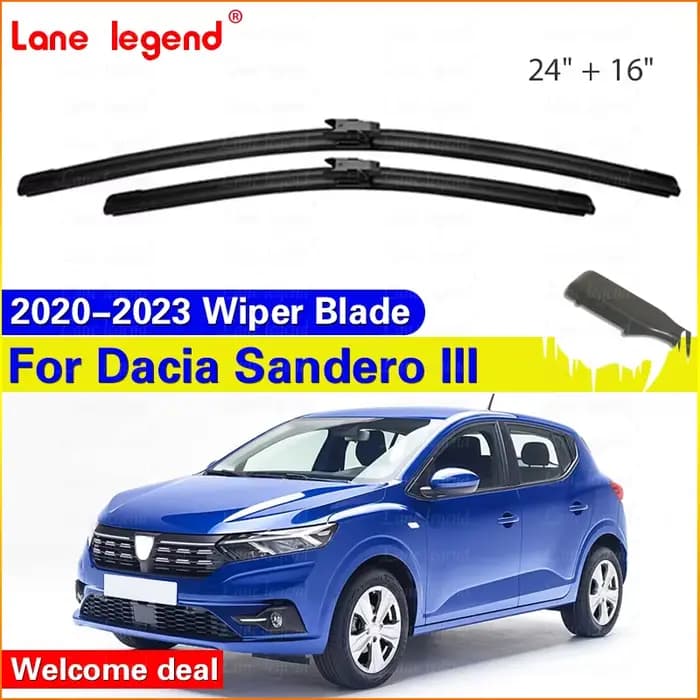 Essuie-glace de pare-brise de voiture pour Dacia Sandero III, 2020-2023, Streetway Renault Logan Tal