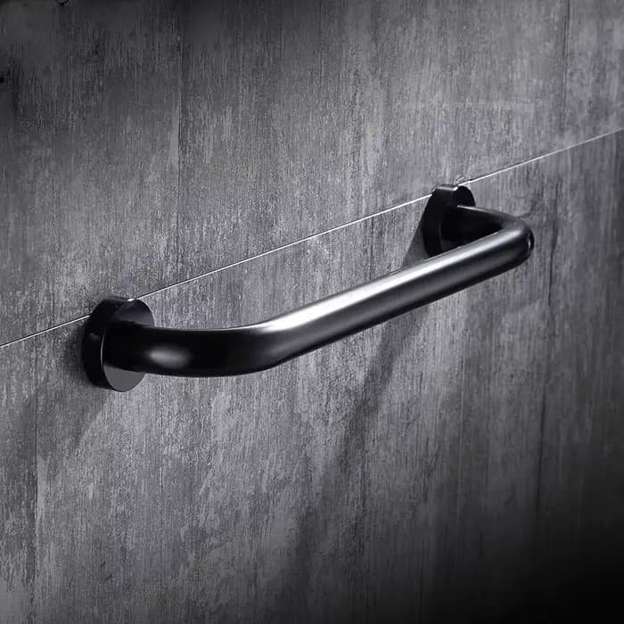 Barre d'appui noire 30/40/50cm pour personnes âgées, poignée antidérapante, salle de bains, rampes d