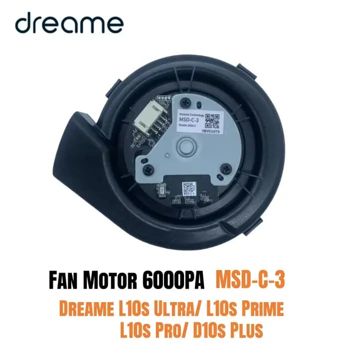 Moteur de ventilateur d'origine 6000PA MSD-C-3 pour Dreame L10s Ultra/ L10s Prime/ L10s Pro/ D10s Pl