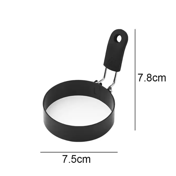 Anneau Anti-brûlure pour œufs frits, professionnel, rond, antiadhésif, en acier inoxydable, pour crê