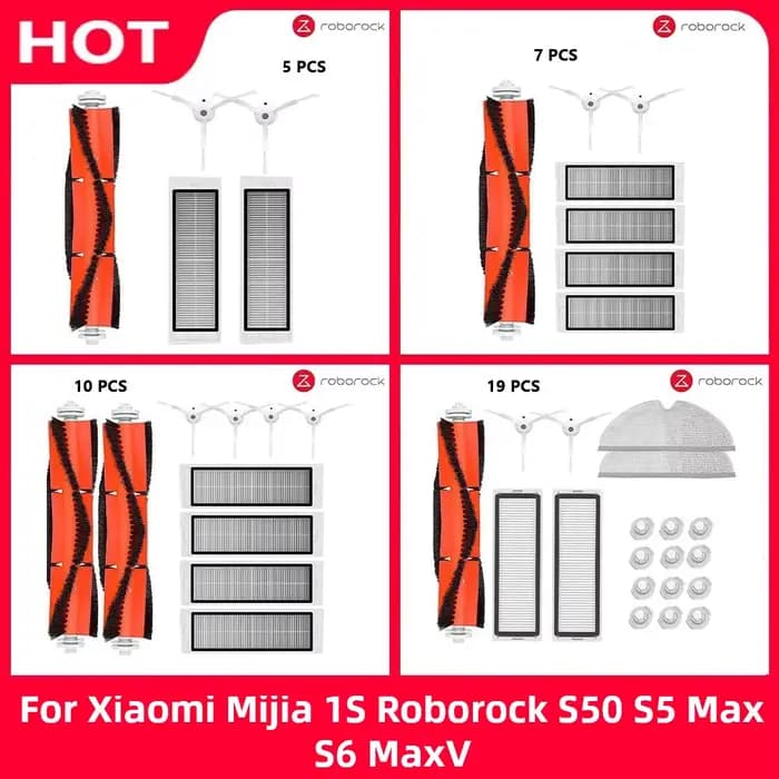 Accessoires pour aspirateur Robot Xiaomi Mijia 1s, Roborock S50, S5 Max, S6, MaxV, S6, filtre Hepa p