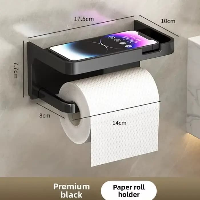 Porte-papier hygiénique facile à installer, organisateur mural, sans poinçon, en rouleau, accessoire