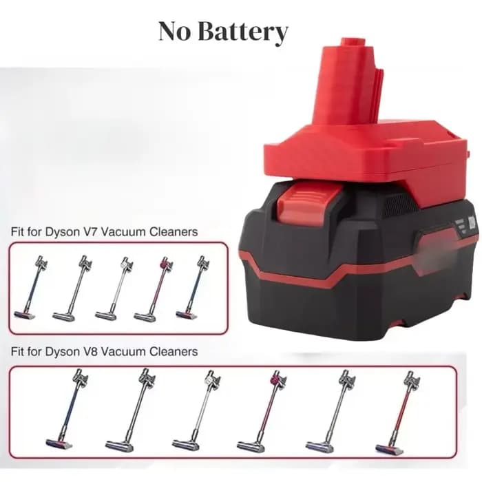 Adaptateur pour outil d'aspirateur Dyson V7 V8 vers batterie au lithium PARKSIDE X20V