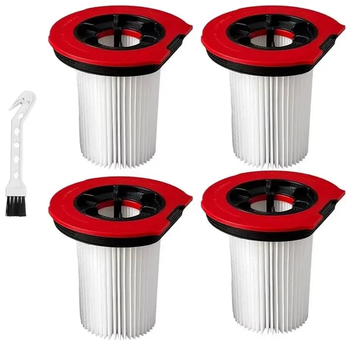 Ensemble de filtres de remplacement pour aspirateur, lot de 4 avec brosse de nettoyage, pour aspirat