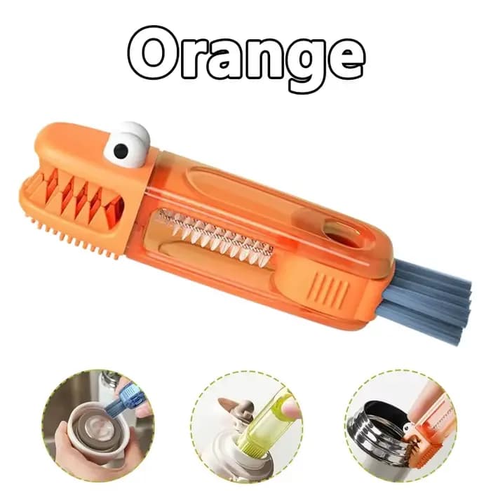 Brosse de nettoyage multifonctionnelle 3 en 1, petite bouteille, couvercle de tasse, brosse de détai