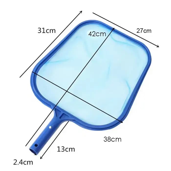 Filet d'écumoire pour piscines, râteau de nettoyage des déchets, maille de feuilles, sac profond, fi