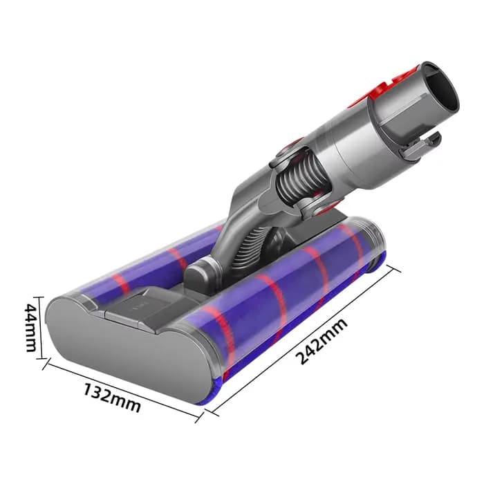 Pièces d'aspirateur pour Dyson V7 V8 V10 V11 V15, tête de brosse à Double rouleau souple rotative, l
