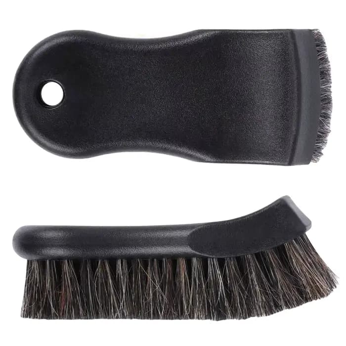 Brosse de nettoyage en crin de cheval pour cuir Brosse de nettoyage en crin de cheval véritable Outi