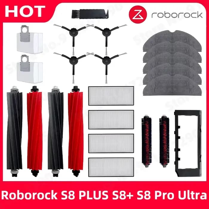 Roborock S8 PLUS S8 + S8 Pro Ultra G20 Robot aspirateur brosse latérale principale vadrouille filtre