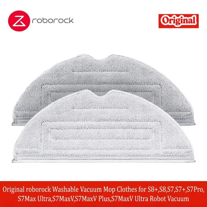 Chiffons lavables d'origine Roborock pour aspirateur robot S8+, S8, S7, S7+, S7Pro, S7Max Ultra, S7M