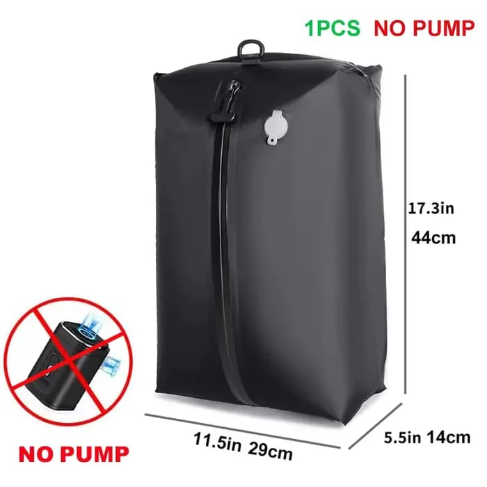 Sac sous vide de voyage 17L 28L 35L, sac de rangement réutilisable, sac de compression extérieur ave