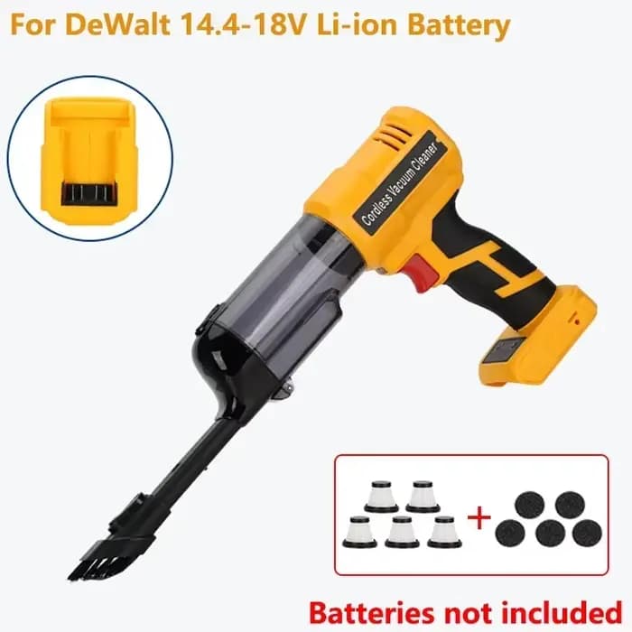 Aspirateur sans fil portable VC05 pour batterie Li-ion Makita/DeWalt/Milwaukee/Bosch/Ryobi 18/20V