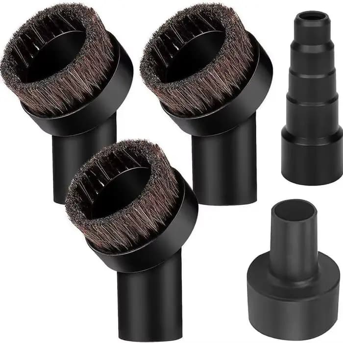 Tête de brosse ronde en crin de cheval pour aspirateur domestique, brosse douce pour l'élimination d