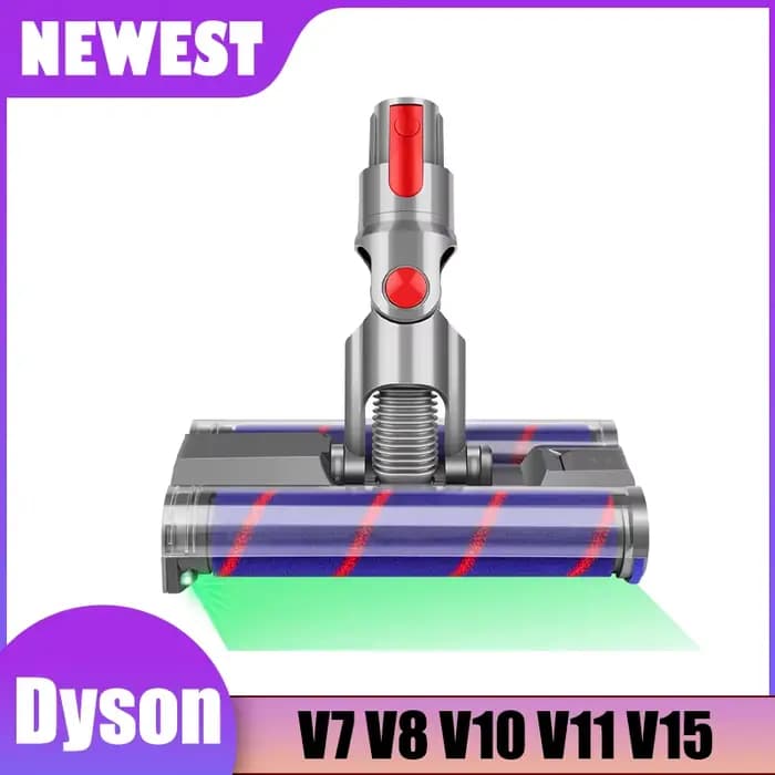 Pièces d'aspirateur pour Dyson V7 V8 V10 V11 V15, tête de brosse à Double rouleau souple rotative, l