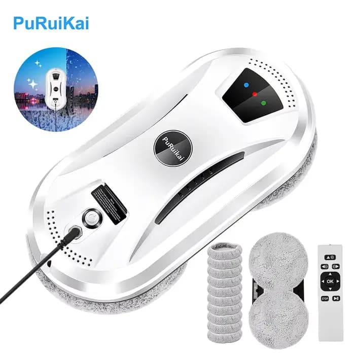Robot aspirateur ultra-fin pour nettoyage de vitres, robot nettoyeur de vitres électrique, nettoyeur