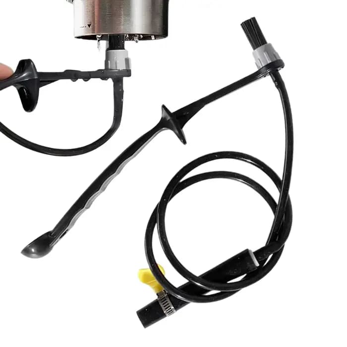 Brosse de nettoyage à la vapeur pour machine à expresso, réglable, pratique, avec long manche, pour
