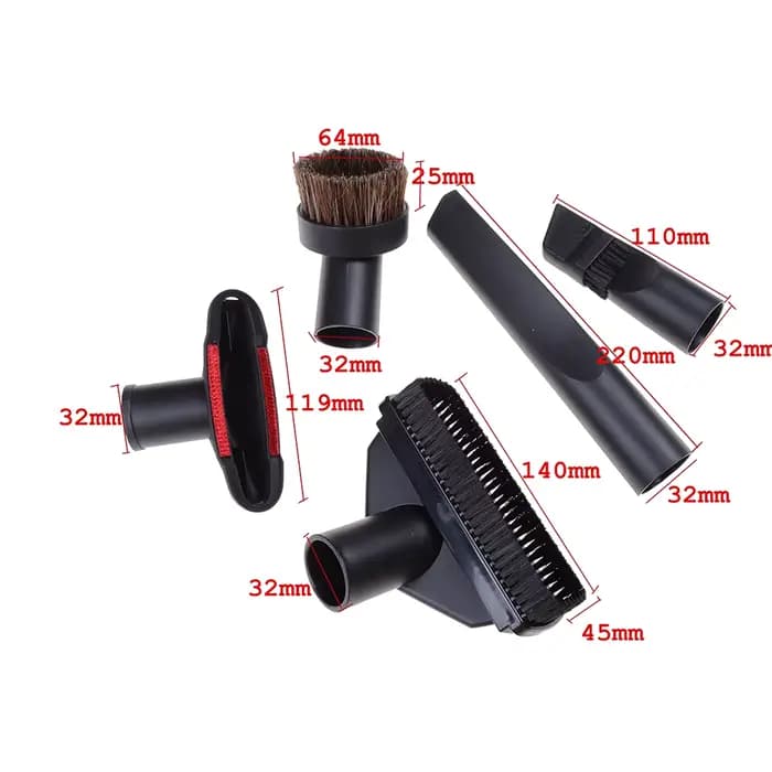 Kit d'outils 5 en 1 pour escalier de crevasse, brosse d'aspirateur, buse de dépoussiérage domestique