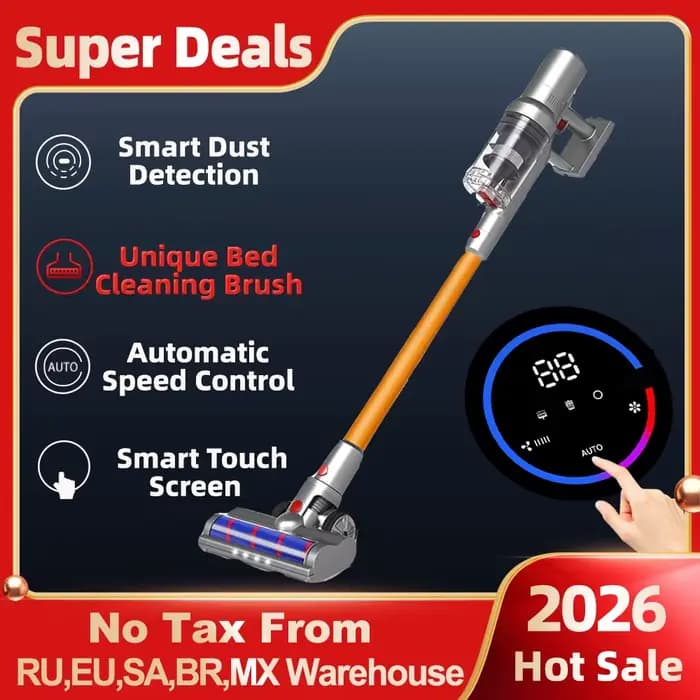 (code promo:NEW888)Aspirateur à Main sans Fil ABIR VC205, 27000PA, Capteur de Poussière Intelligent,