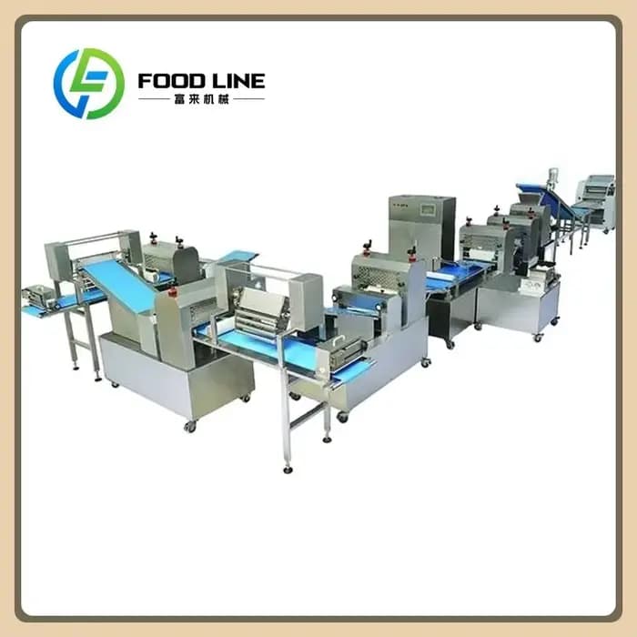Ligne de production de hamburgers personnalisée FOODLINE / Machine à hamburgers / Diviseuse-rondeuse