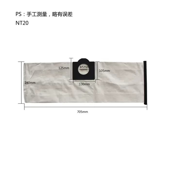 Sacs à poussière lavables, sac en tissu pour Karcher NT20 NT30 NT38 NT48/1 NT65/2 NT72/2, pièces d'a