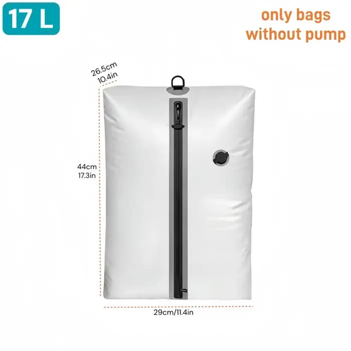 Sac de compression de voyage avec pompe à air, sacs de compression réutilisables pour vêtements de v