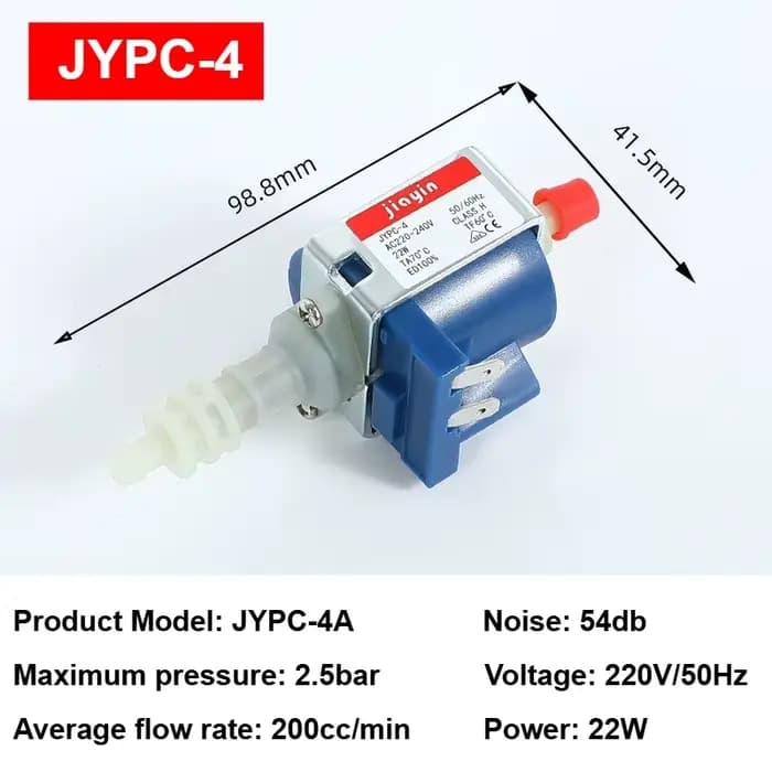 Pompe électromagnétique pour nettoyeur vapeur domestique Jiayin, 220v, accessoires pour machine à pu