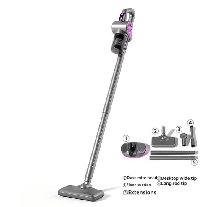 Aspirateur sans fil 4 en 1, aspirateur à bâton, moteur 40000 tr/min, têtes interchangeables, nettoye
