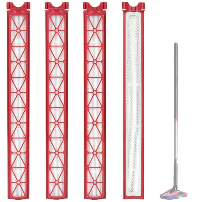 Lot de 4 filtres de rechange compatibles avec l'aspirateur sans fil Dyson PencilVac Fluffycones SV50
