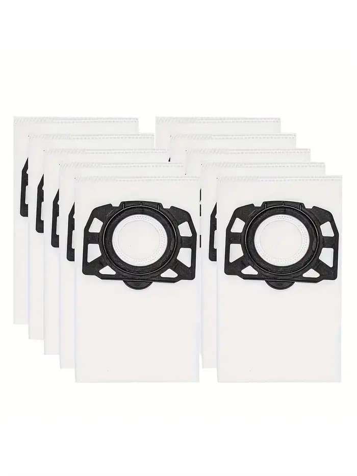 Paquet de 10 sacs à vide KFI 357 pour Karcher WD2 Plus/WD3/SE4001 - Filtres lavables haute efficacit