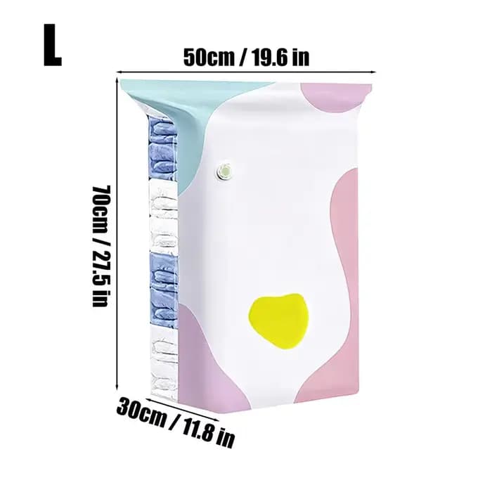 Sacs de compression sous vide sans pompe, résistants à l'humidité, durables, grande capacité, sacs d