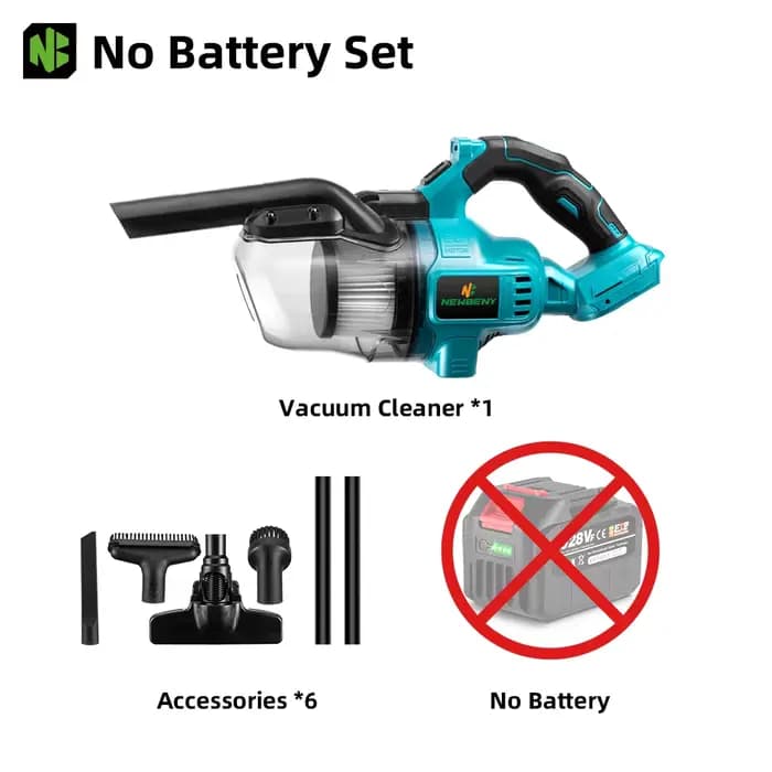 NEWBENY aspirateur électrique efficace sans fil intérieur outils de nettoyage ménager pour Makita 18