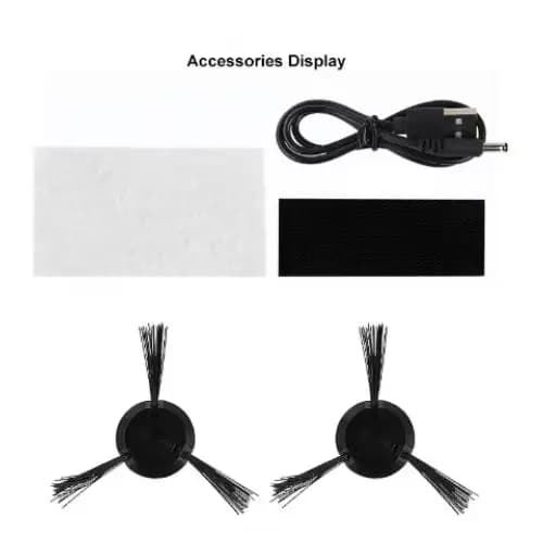 Aspirateur robot ultra-plat de 4,5 cm avec fonction balayage et serpillière, aspiration puissante, b
