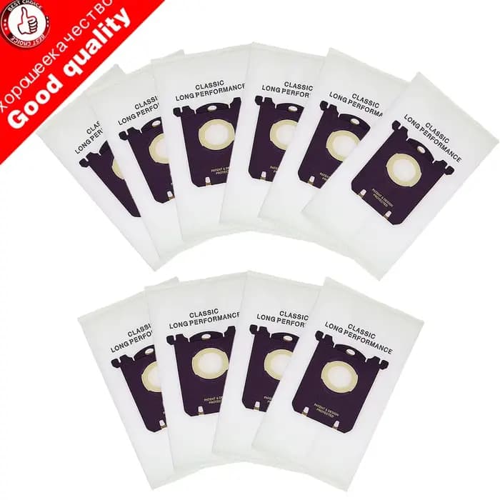 10 pièces/lot sac à poussière pour Electrolux E201B pour Philips FC8021 poussière GR201 AEG sacs FC9
