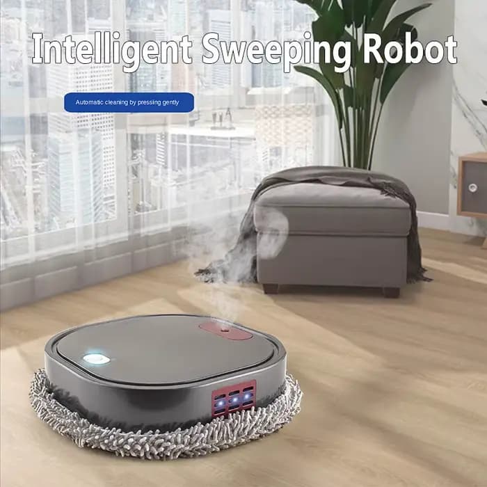 Robot Intelligent 3 en 1, vadrouille sèche et humide, aspirateur, Rechargeable, nettoyeur de pulvéri