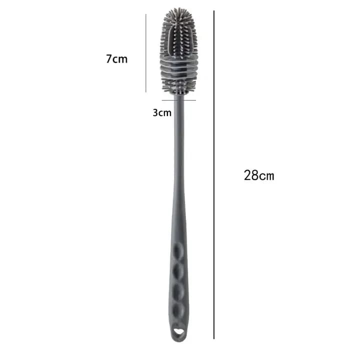 Brosse de nettoyage de verre de bouteille de boisson à Long manche de 28cm, outil de nettoyage de cu