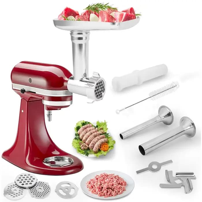 Accessoires de hachoir alimentaire en métal pour tous les mélangeurs sur socle KitchenAid, hachoir à