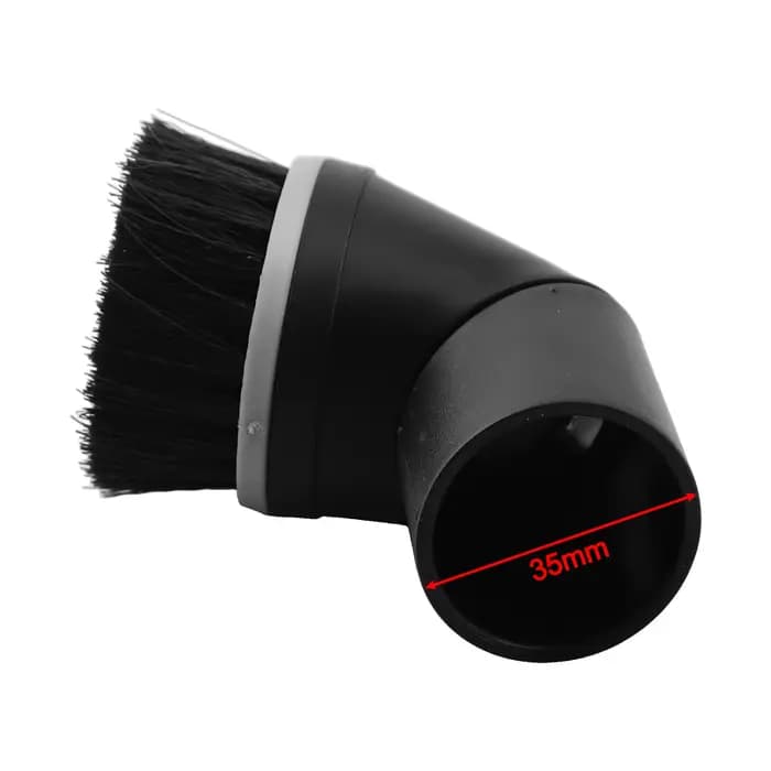 Buse de brosse à poussière ronde avec poils en Nylon, compatible avec connexion de 35mm pour aspirat