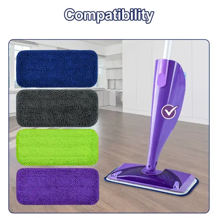 Tampons de vadrouille réutilisables en microfibre, 4 pièces, pour vadrouille à Jet humide Swiffer, t