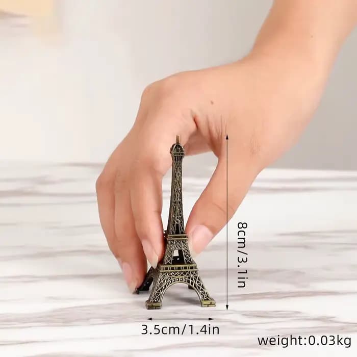 Tour Eiffel de Paris en Bronze, artisanat en métal, accessoires de décoration pour la maison, Figuri