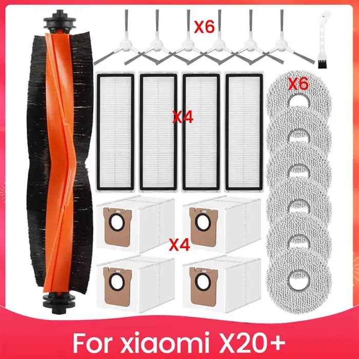 Ensemble d'accessoires pour aspirateur Robot Xiaomi X20 +, accessoires pour aspirateur Robot Xiaomi