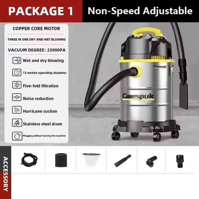 25L/40L soufflage humide et sec 3 en 1 aspirateur haute puissance magasin de lavage de voiture hôtel
