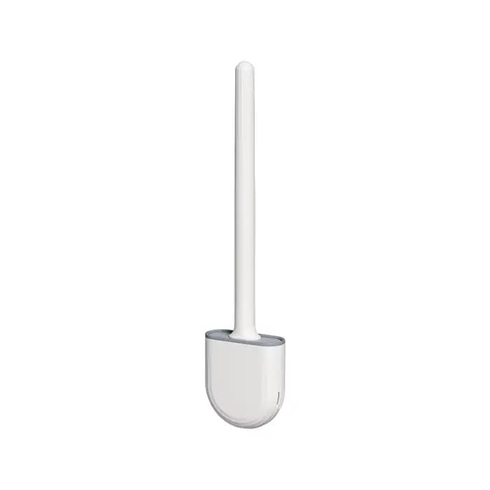 Brosse de toilette anti-fuite d'eau avec base en Silicone, tête plate, brosse à poils souples et fle