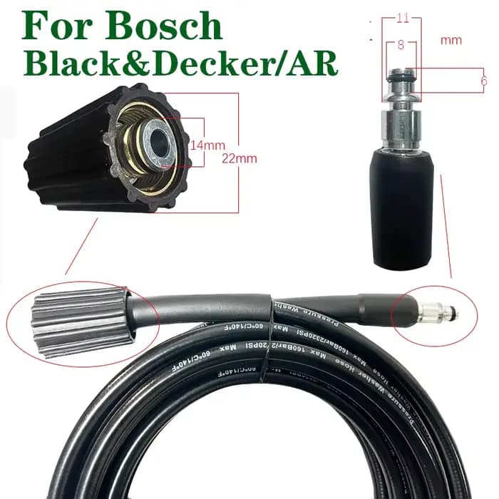 Pistolet pulvérisateur à tuyau haute pression pour livres d'eau, outils pour Bosch Black & Decker AR
