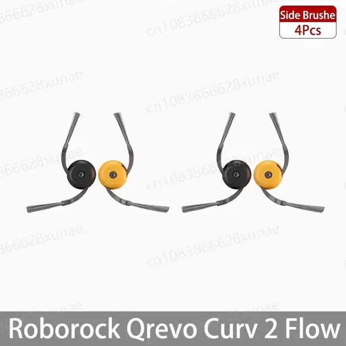 Accessoires pour robot aspirateur Roborock Qrevo Curv 2 Flow/Qrevo Curv 2 Flow : brosses latérales,