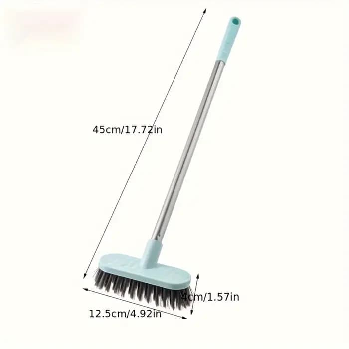 Brosse à récurer le sol avec longue poignée, épurateur de sol en bois dur polyvalent et robuste, net