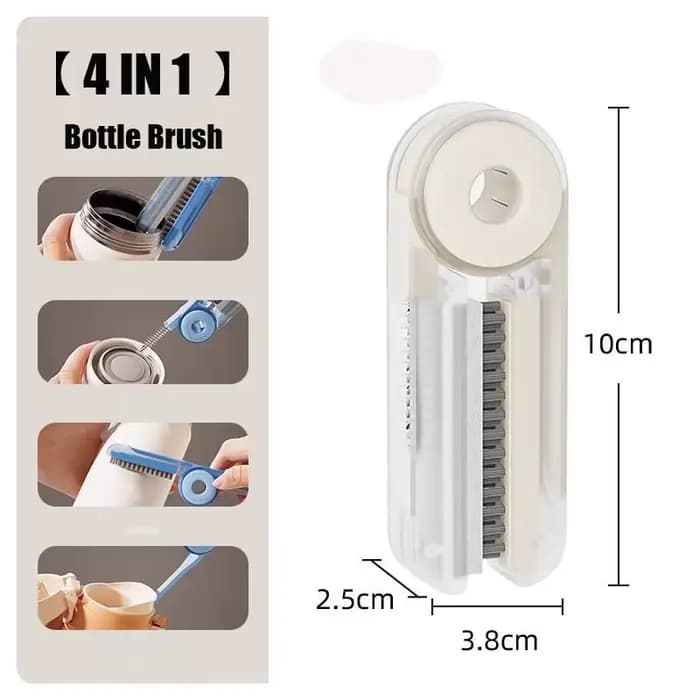 Brosse de nettoyage d'écart de couvercle de tasse 4 en 1, mise à niveau de la brosse de nettoyage de