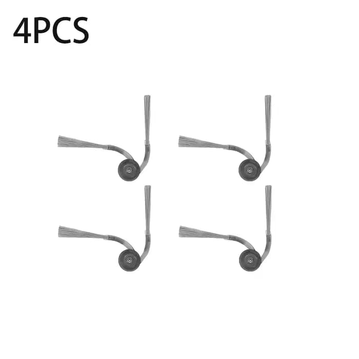 Accessoires pour aspirateur robot Roborock Saros 20 : brosse principale, brosse latérale, chiffon de